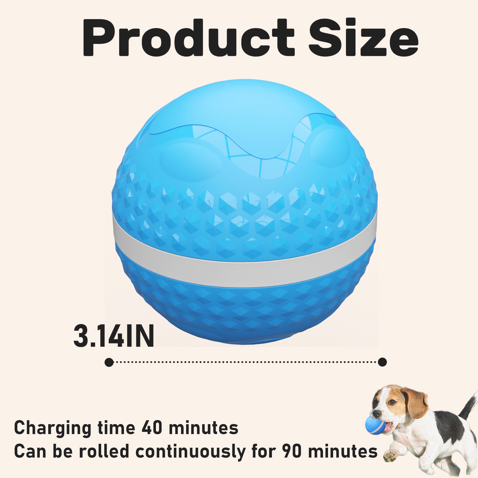 Smart Interactive Dog Toys, Automatic Moving Ball With Lighting Modes,  Interactive Dog Toys For Dog Enrichment & Stimulation, Motion Activated Rolling Toy For Medium And Large Dogs