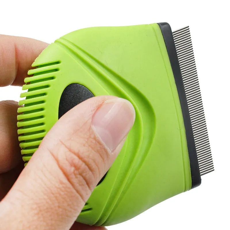 Pet Life 'Grazer' Handheld Travel Grooming Cat And Dog Flea And Tick Comb